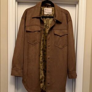 Pilcro Tan Shirt Jacket